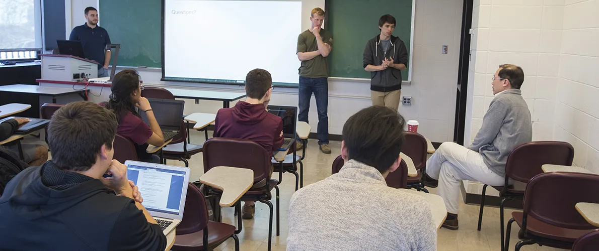 SIU Computer Science Students present in classroom