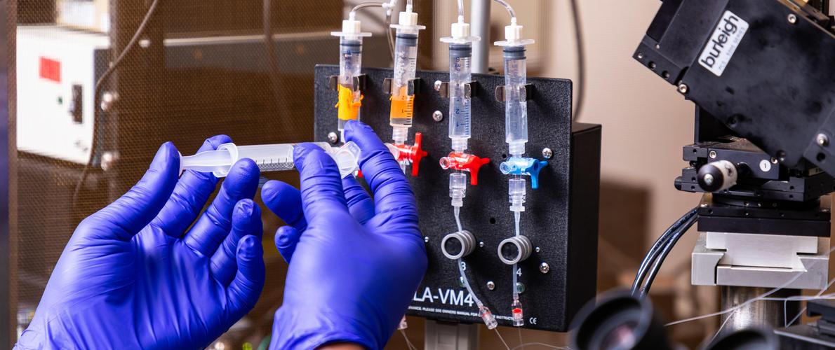 Equipment in the Biomedical Lab on SIU Campus