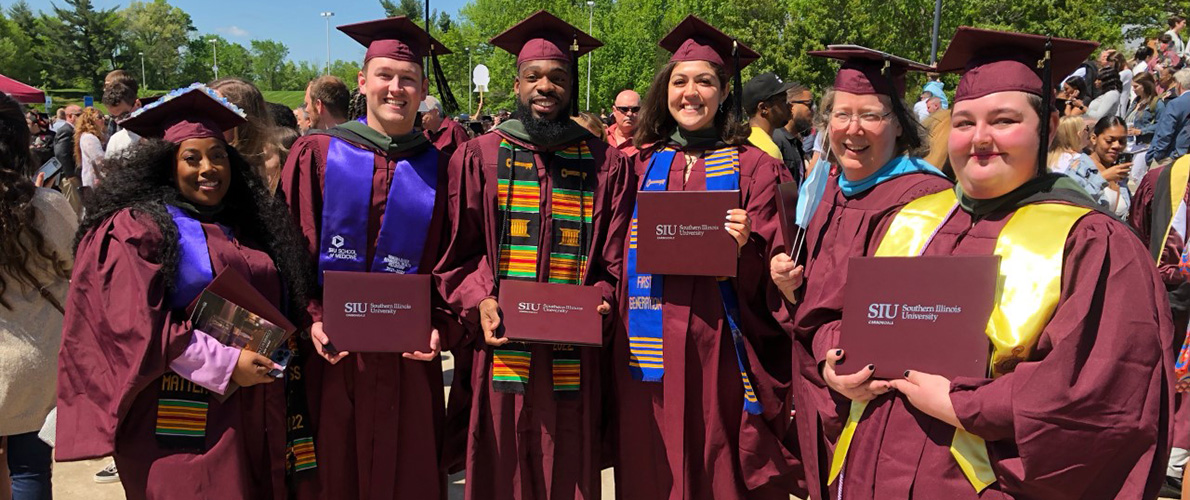 Group of SIU Counseling and Rehabilitation Education Students at Graduation