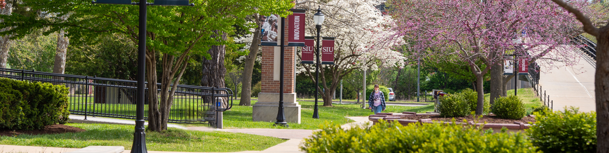 SIU campus in the spring