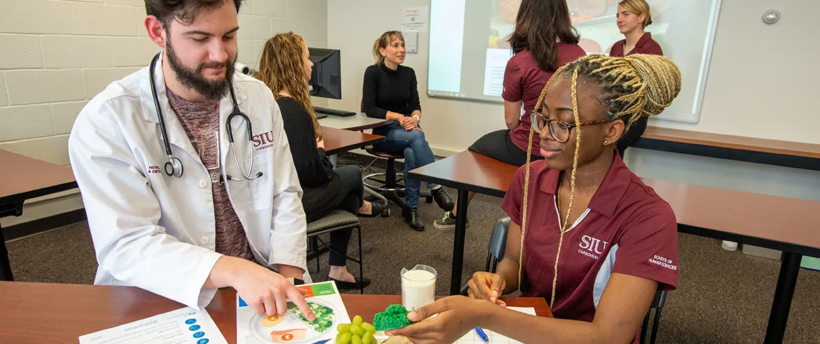 SIU Students working in facilities 