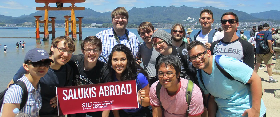 SIU Students on a study abroad in Japan