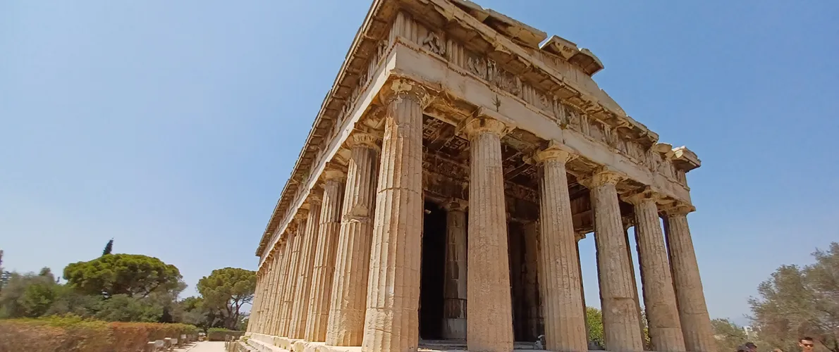 Photo of the Temple of Hephaestus taken in Greece