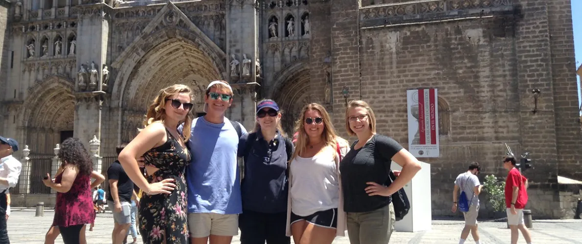 Group of Students in SIU's Languages Culture International Program on Study Abroad program