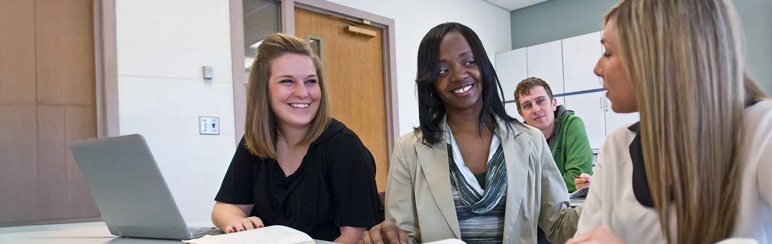  Organizational Learning, innovation, and development students working in classroom